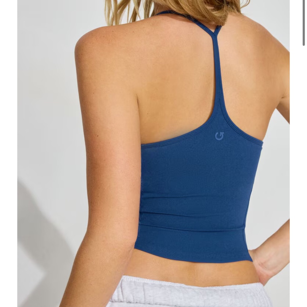 Garage Blue Racerback Tank Top - Picture 2 of 5